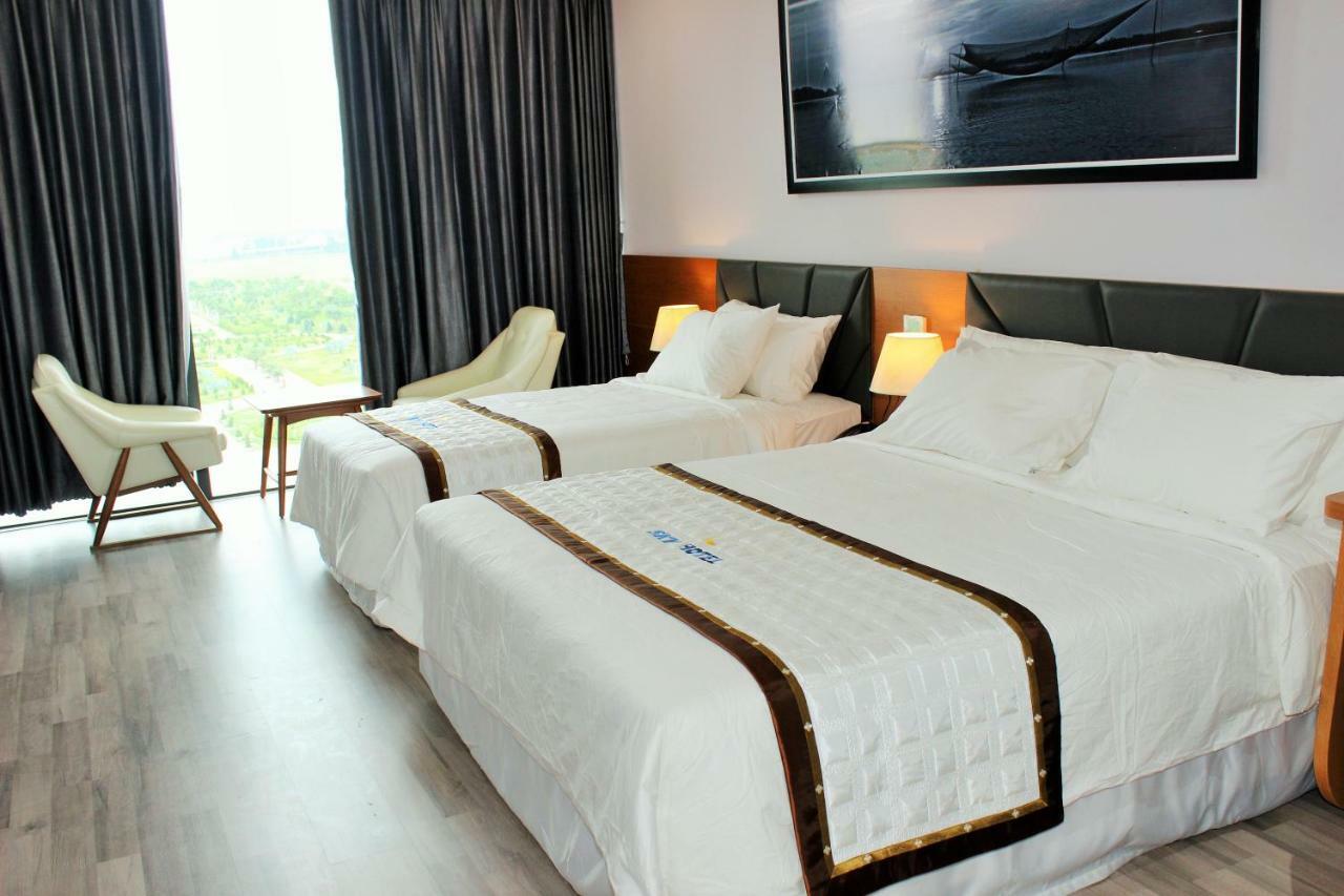 Sky Hotel Hong Ngu Bagian luar foto